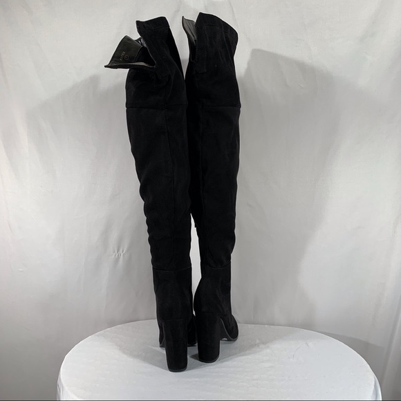 So Me Women’s Size 7 Vegan Suede Over The Knee Heeled Boots - Picture 4 of 15
